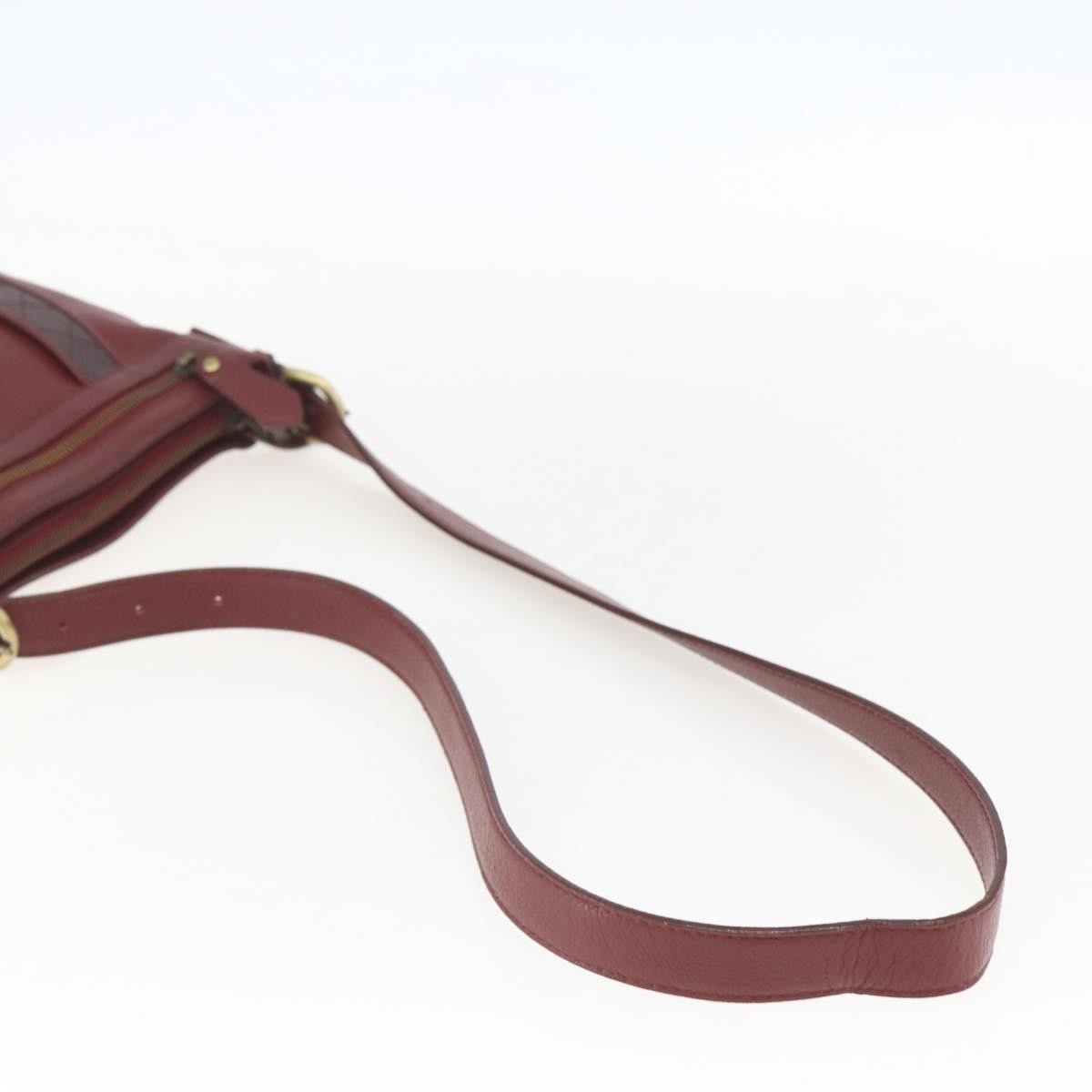 Burberry Vintage Shoulder Bag Leather Red Leather Shoulder Bag