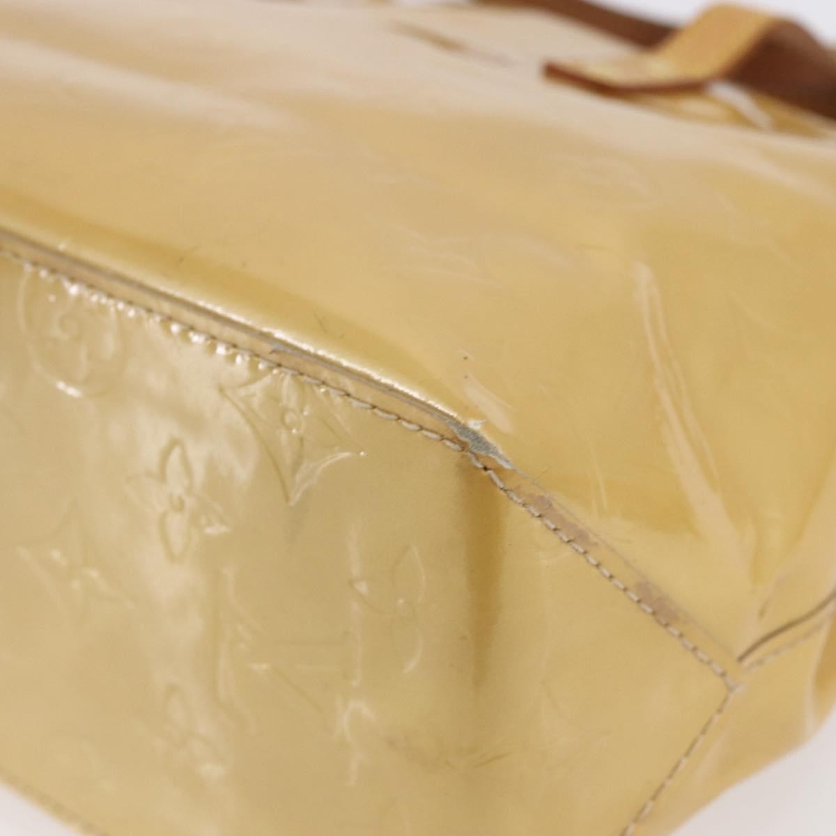 Louis Vuitton Reade Handbag Monogram Vernis Beige Patent_Leather Handbag