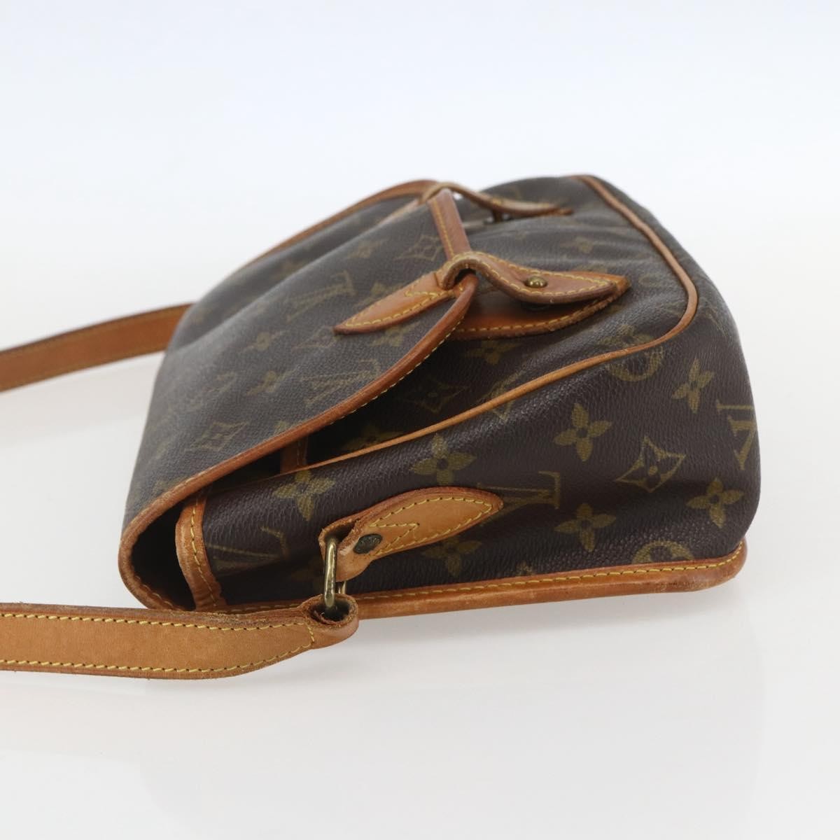 Louis Vuitton Sac Gibeciere Messenger Bag Monogram Canvas Brown Canvas Shoulder Bag