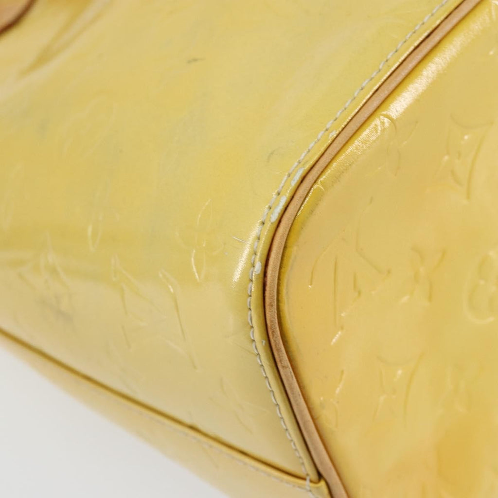 Louis Vuitton Houston Handbag Monogram Vernis Yellow Patent_Leather Tote Bag
