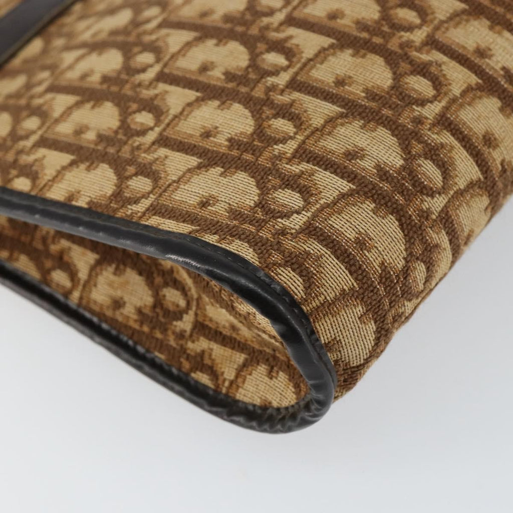 Christian Dior Vintage Trotter Shoulder Bag Canvas Brown Canvas Shoulder Bag Bag (Pre-Owned)