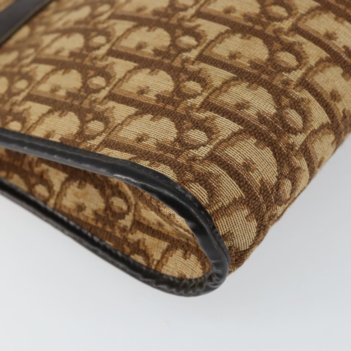 Christian Dior Vintage Trotter Shoulder Bag Canvas Brown Canvas Shoulder Bag Bag (Pre-Owned)
