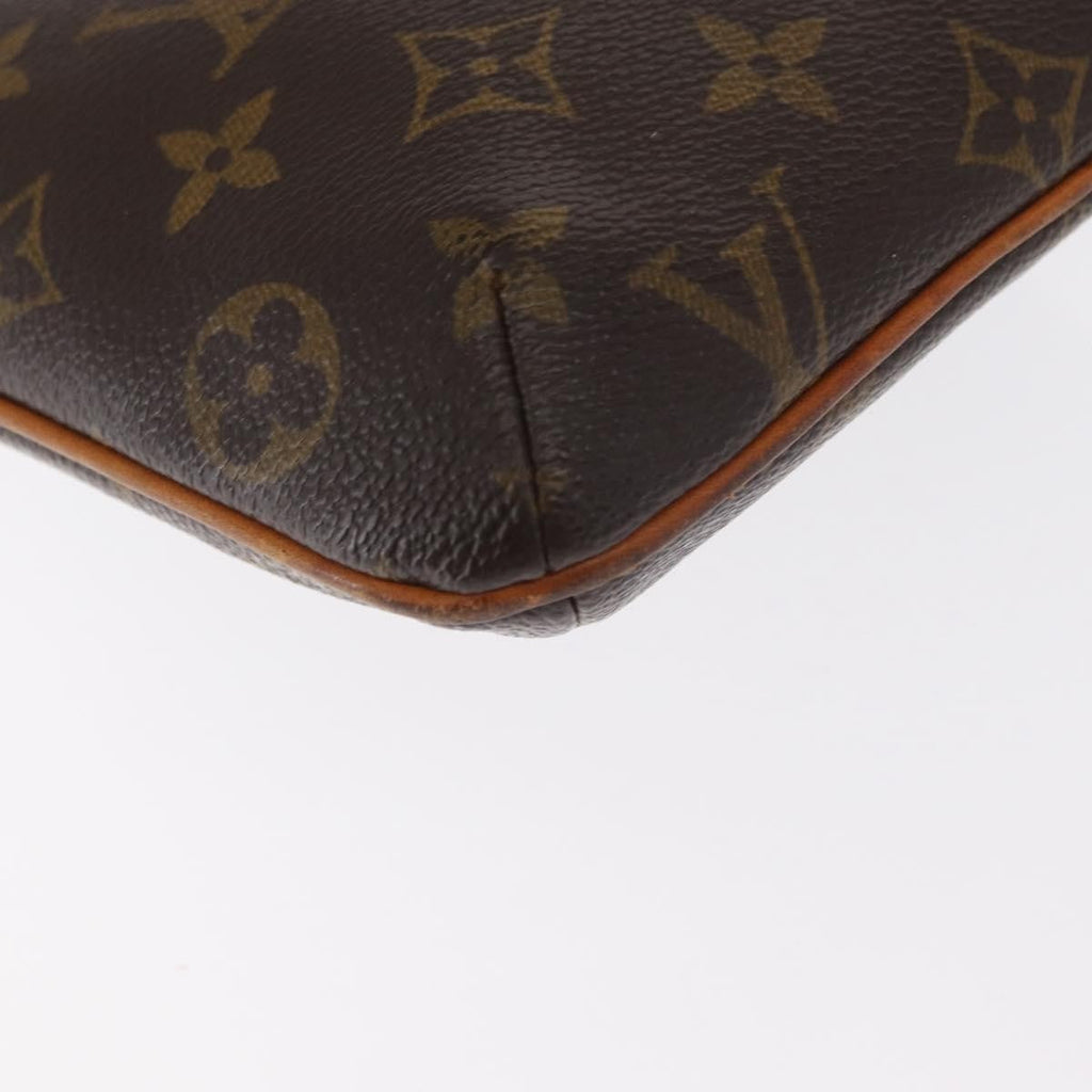 Louis Vuitton Partition Wristlet Clutch Monogram Canvas Brown Canvas Clutche & Pouche Bag