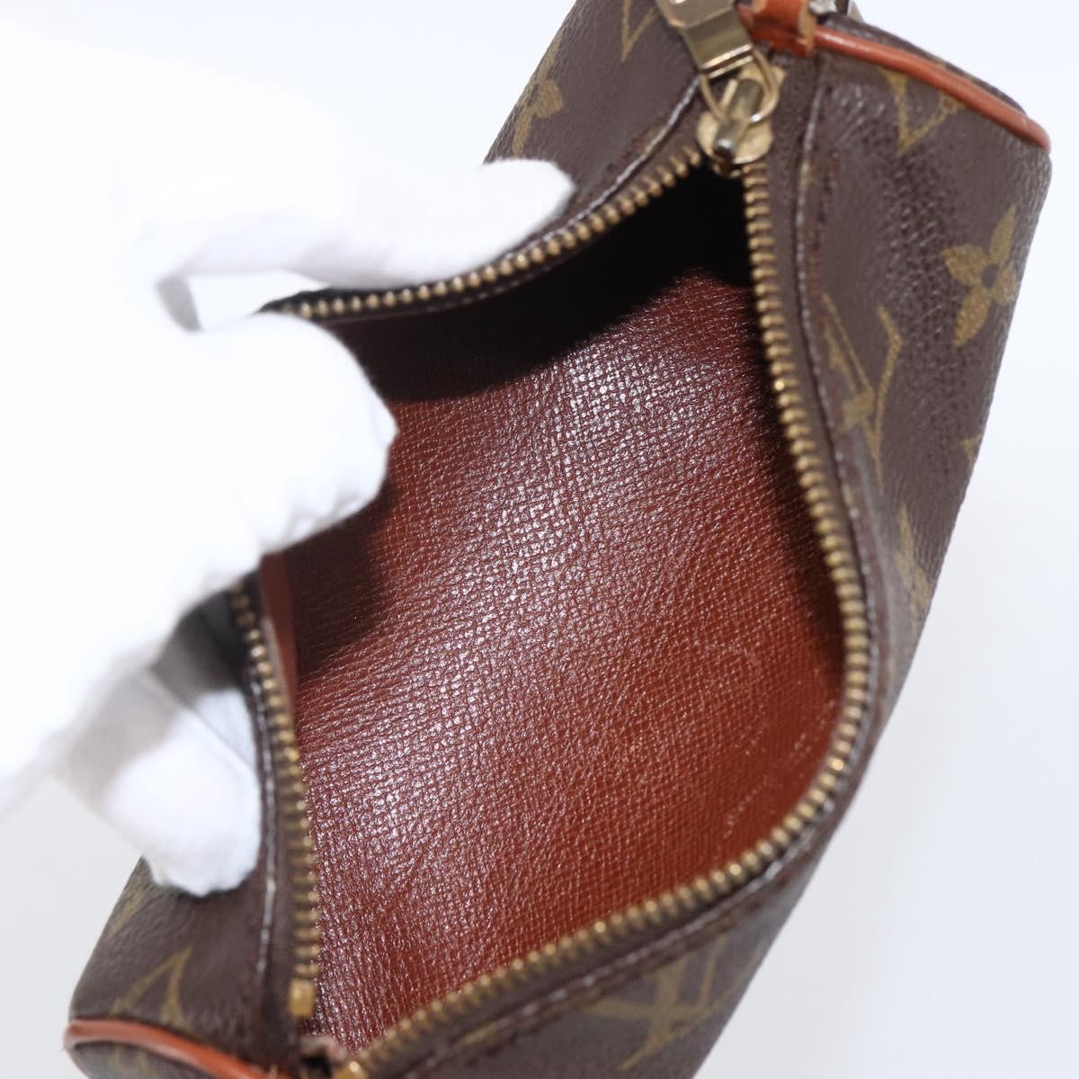 Louis Vuitton Papillon Pochette Monogram Canvas Brown Canvas Clutche & Pouche Bag