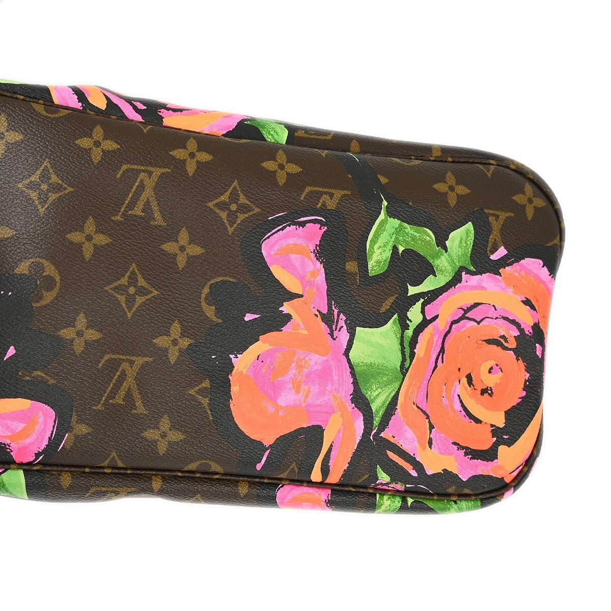 Louis Vuitton Neverfull Nm Tote Limited Edition Printed Canvas Brown Canvas Tote Bag