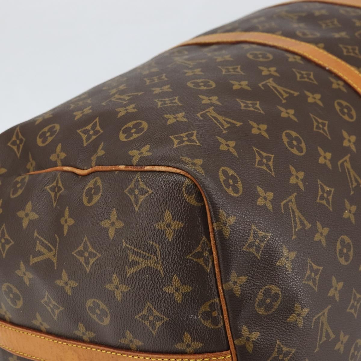 Louis Vuitton Keepall Bandouliere Bag Monogram Canvas Brown Canvas Travel Bag