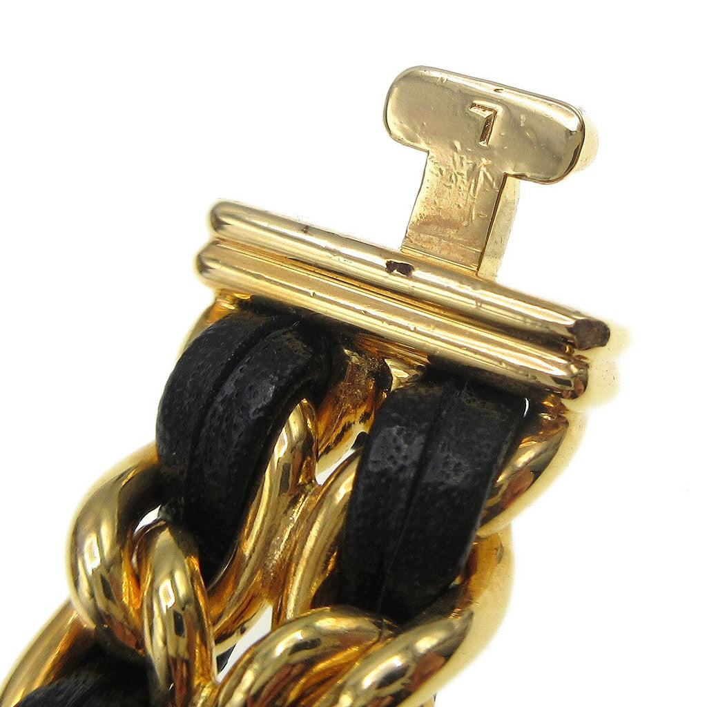 Chanel Premiere Rock Quartz Watch Plated Metal And Leather Watch