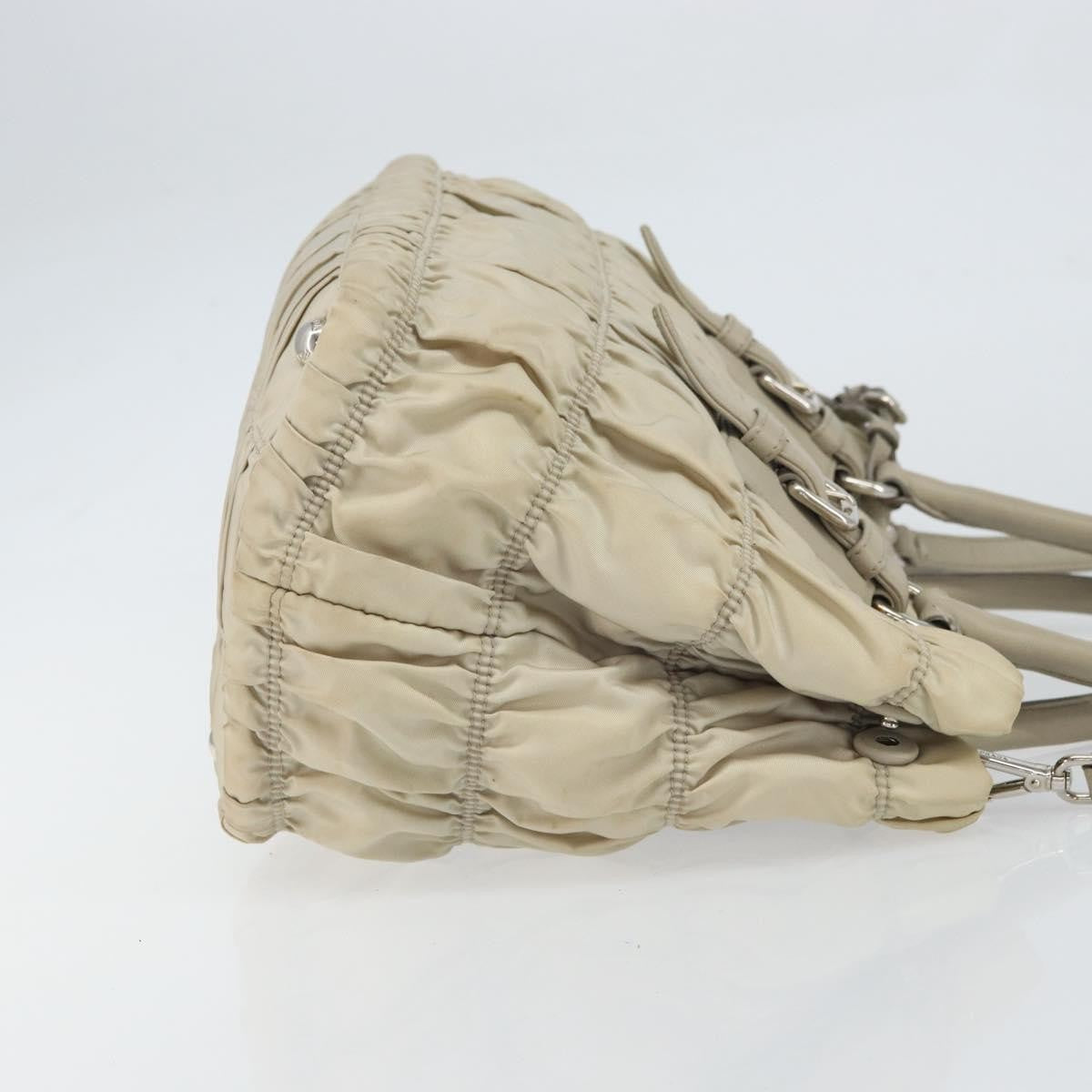 Prada Gaufre Convertible Tote Tessuto Beige Nylon Tote Bag Bag