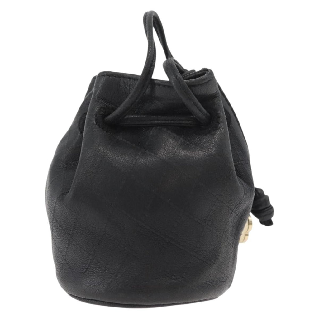 Chanel Camellia Clutch Bag Leather Black Leather Clutche & Pouche Bag