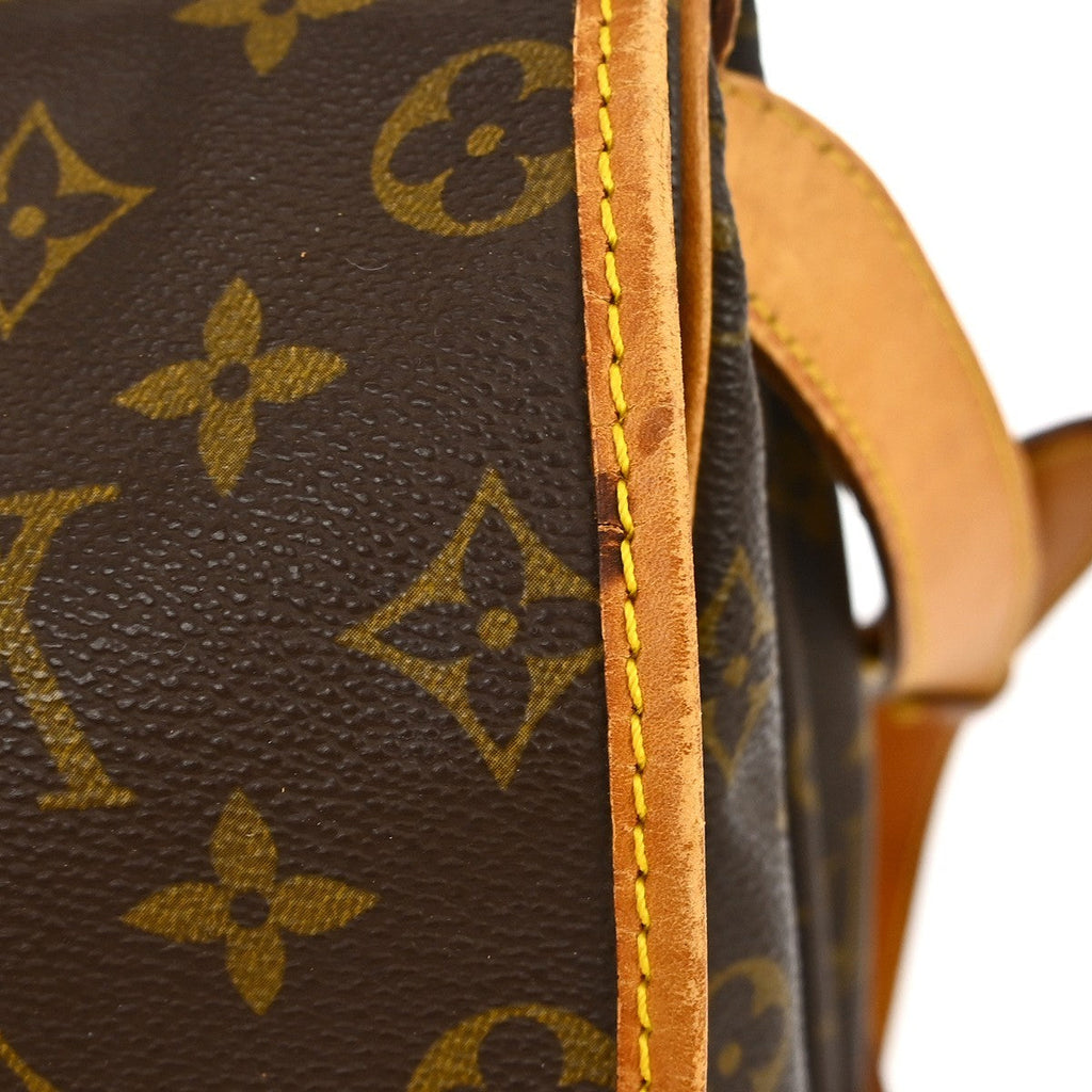 Louis Vuitton Saumur Handbag Monogram Canvas Brown Canvas Shoulder Bag