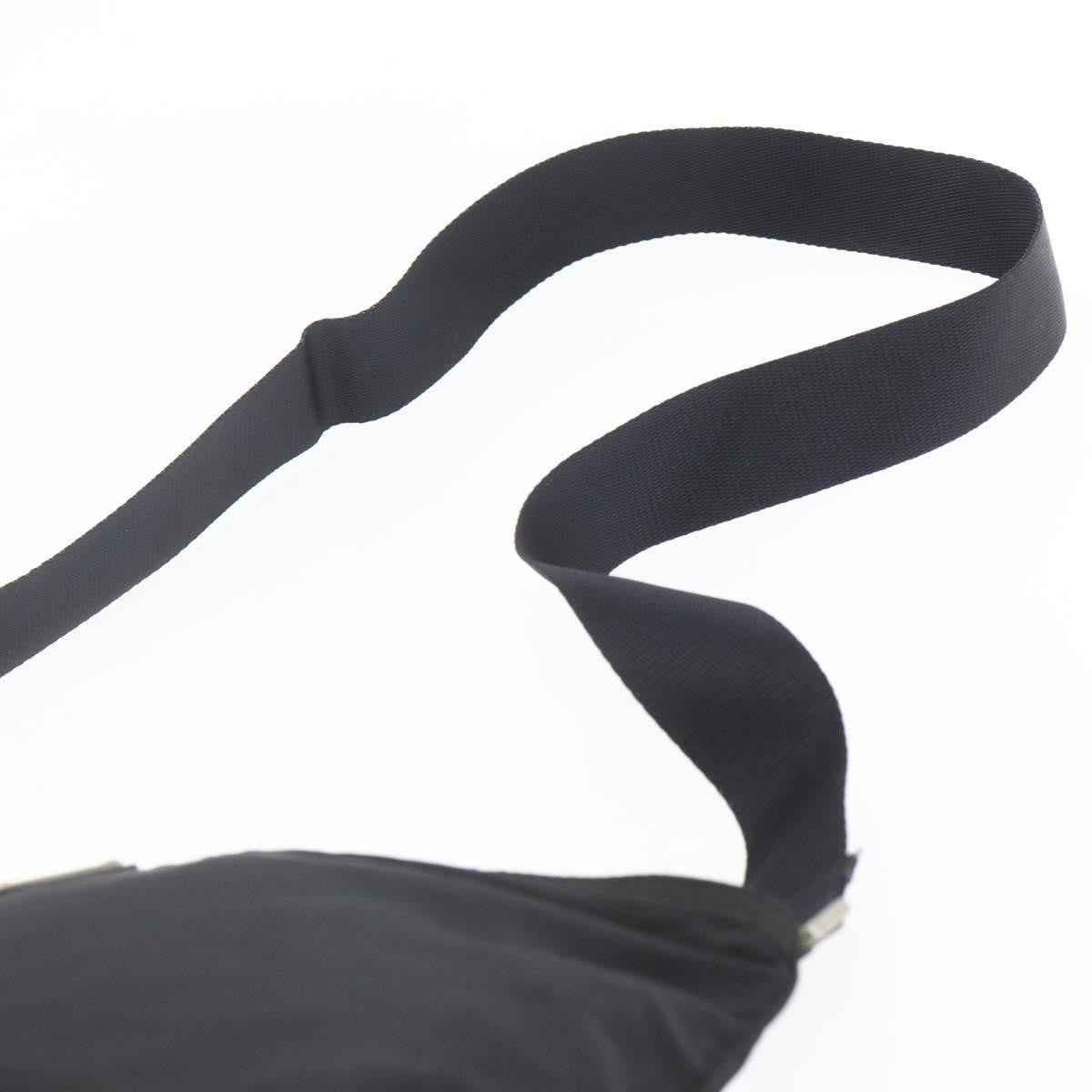 Prada Flat Messenger Bag Tessuto Black Nylon Shoulder Bag Bag