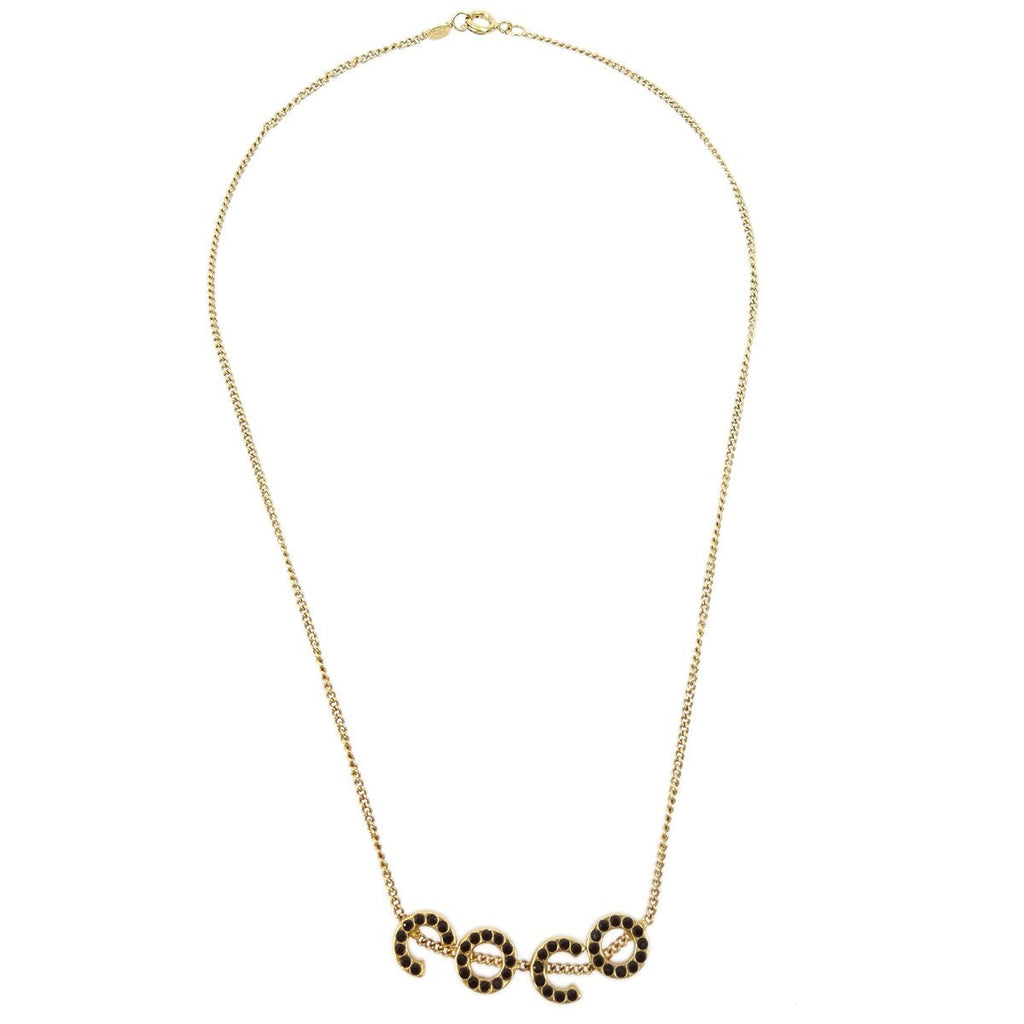 Chanel Coco Long Necklace Gold-Plated Gold Gold_Plated Necklace Jewelry
