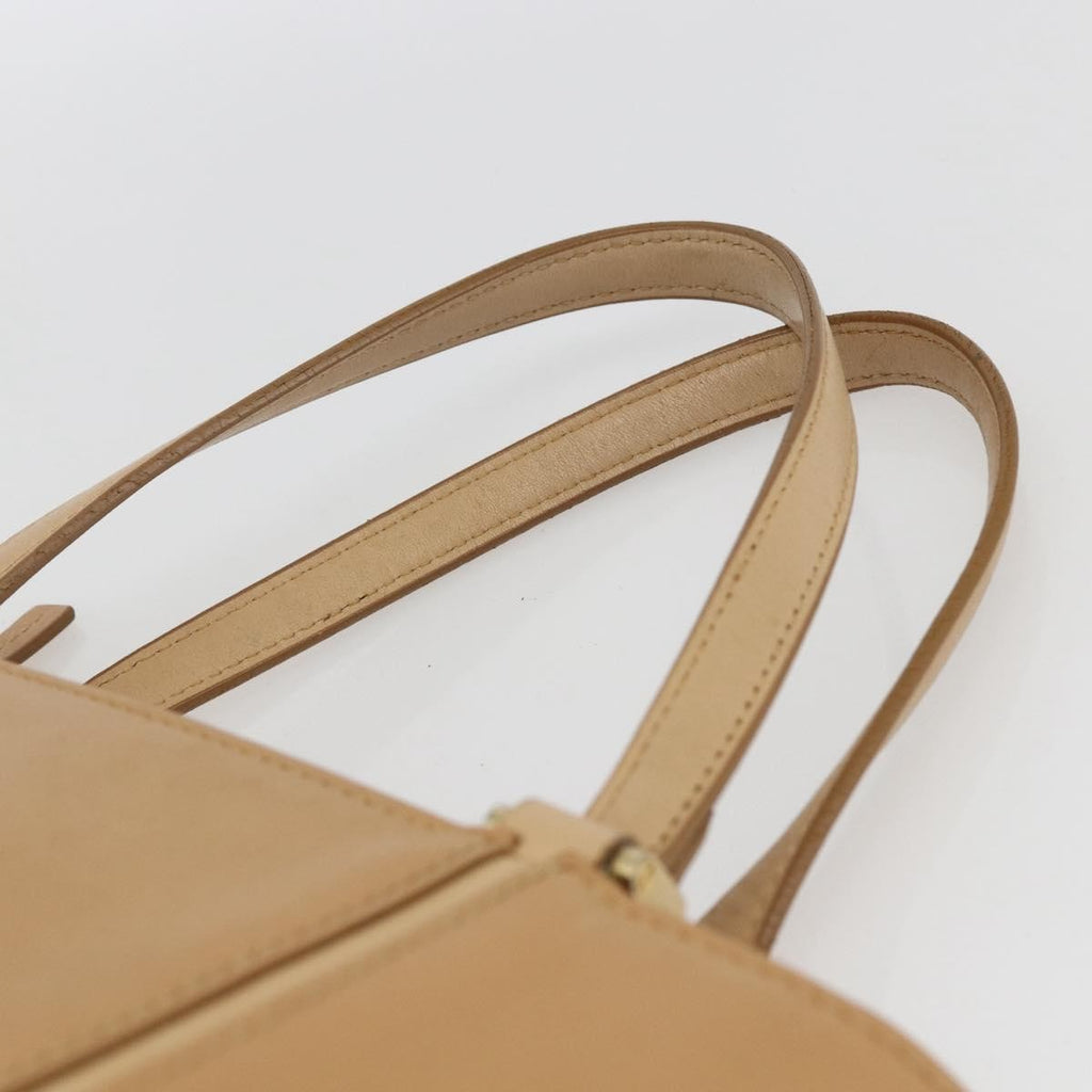Burberry Vintage Handbag Leather Beige Leather Handbag