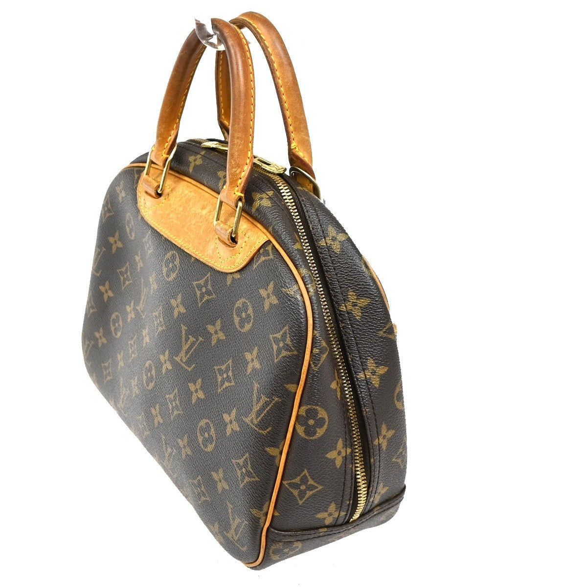 Louis Vuitton Trouville Handbag Monogram Canvas Brown Canvas Handbag