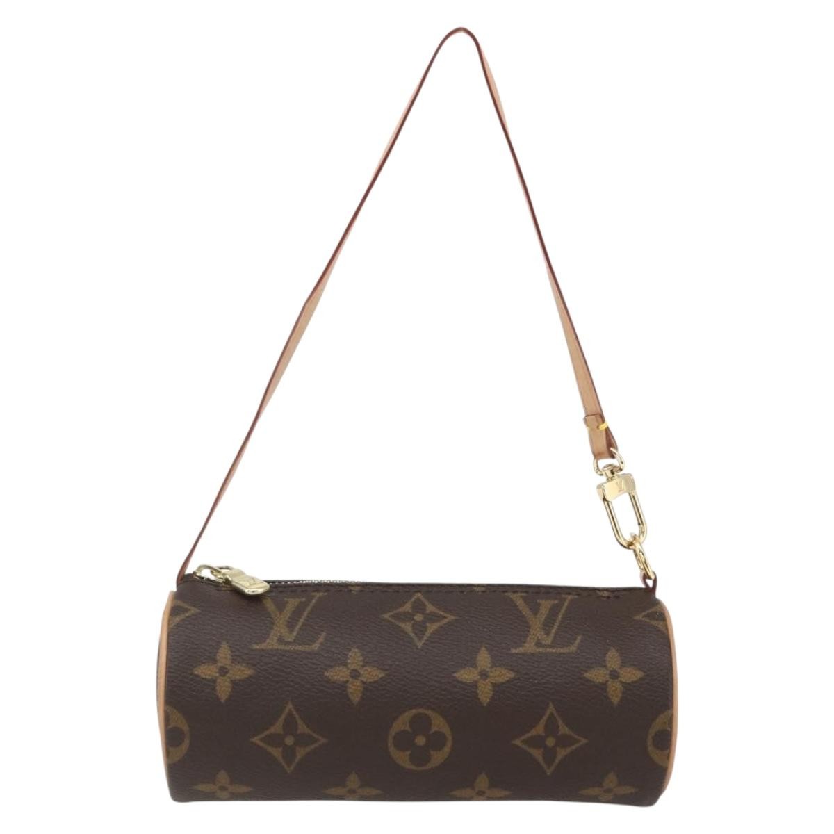 Louis Vuitton Papillon Pochette Monogram Canvas Brown Canvas Clutche & Pouche Bag