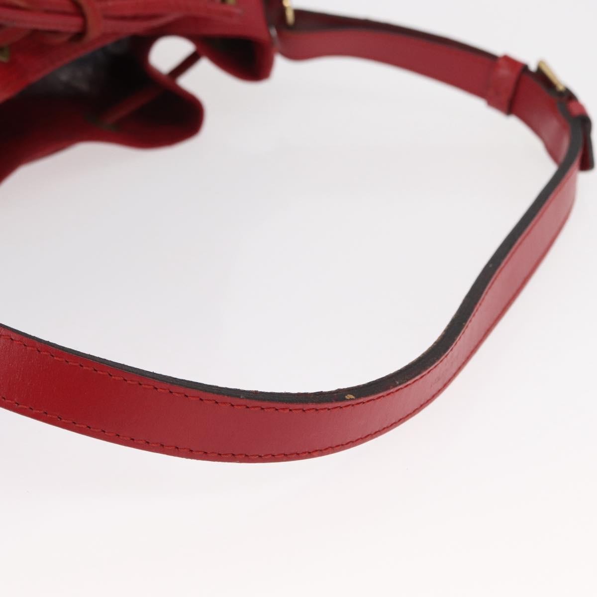 Louis Vuitton Petit Noe Handbag Epi Leather Red Leather Shoulder Bag