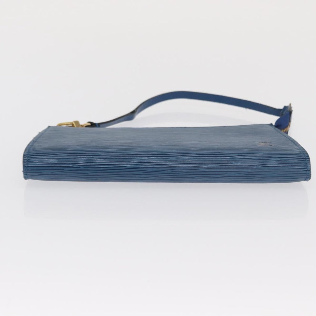 Louis Vuitton Pochette Accessoires Epi Leather Blue Leather Clutche & Pouche Bag