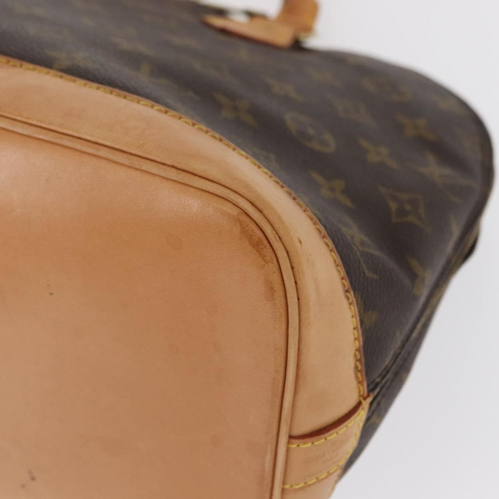 Louis Vuitton Alma Handbag Monogram Canvas Brown Canvas Handbag