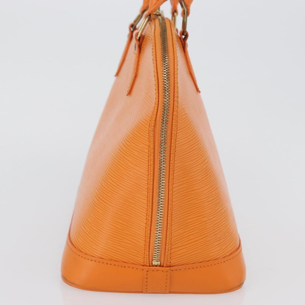 Louis Vuitton Alma Handbag Epi Leather Orange Leather Handbag