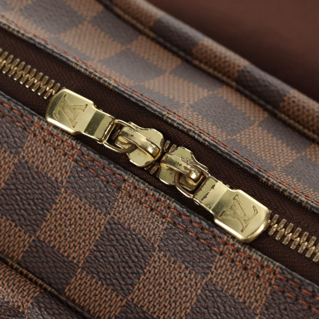 Louis Vuitton Naviglio Handbag Damier Brown Canvas Shoulder Bag