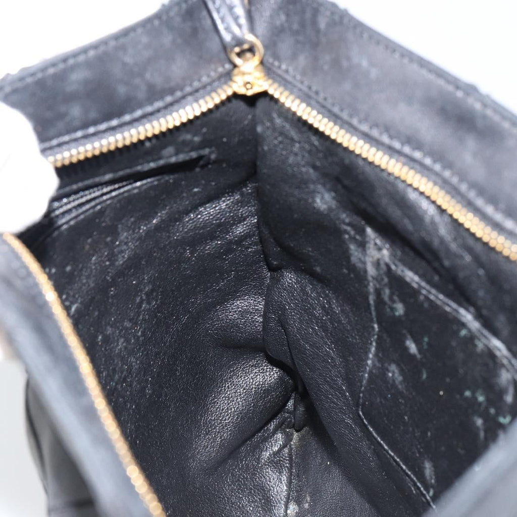 Chanel Vintage Shoulder Bag Leather Black Leather Shoulder Bag Bag