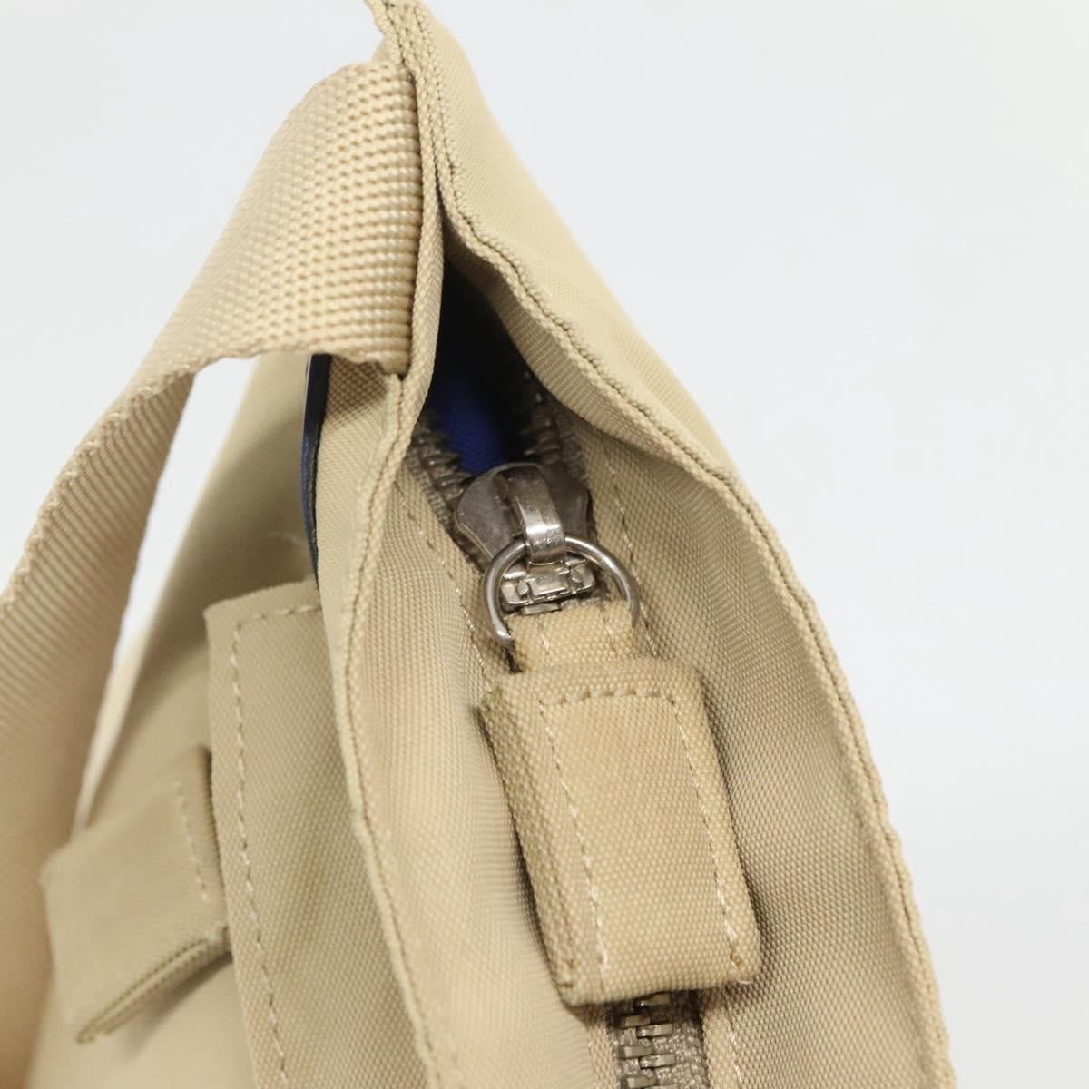 Burberry Blue Label Shoulder Bag Nylon Beige Nylon Shoulder Bag