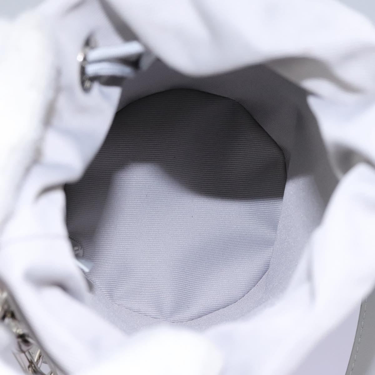 Louis Vuitton Chalk Nano Bag Limited Edition Logo Story Monogram Canvas Gray Canvas Clutche & Pouche Bag