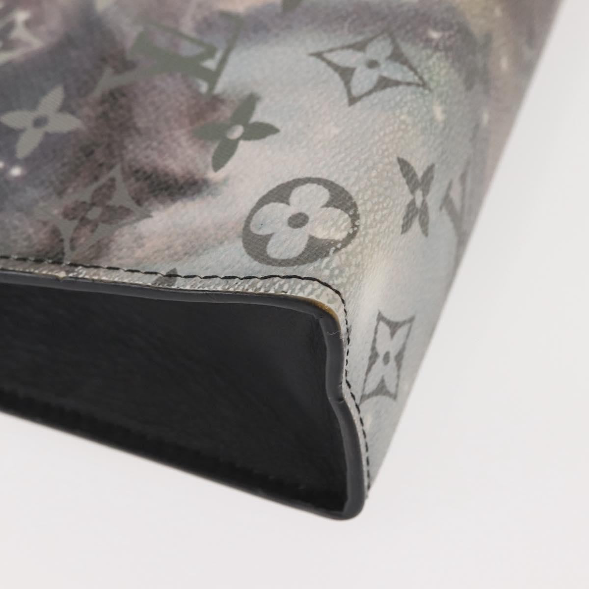 Louis Vuitton Pochette Voyage Monogram Eclipse Canvas Gray Canvas Clutche & Pouche Bag