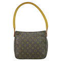 Louis Vuitton Monogram Looping Handbag Monogram Canvas Brown Canvas Shoulder Bag