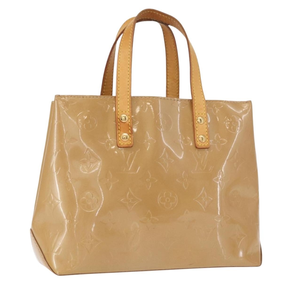 Louis Vuitton Reade Handbag Monogram Vernis Brown Patent_Leather Tote Bag
