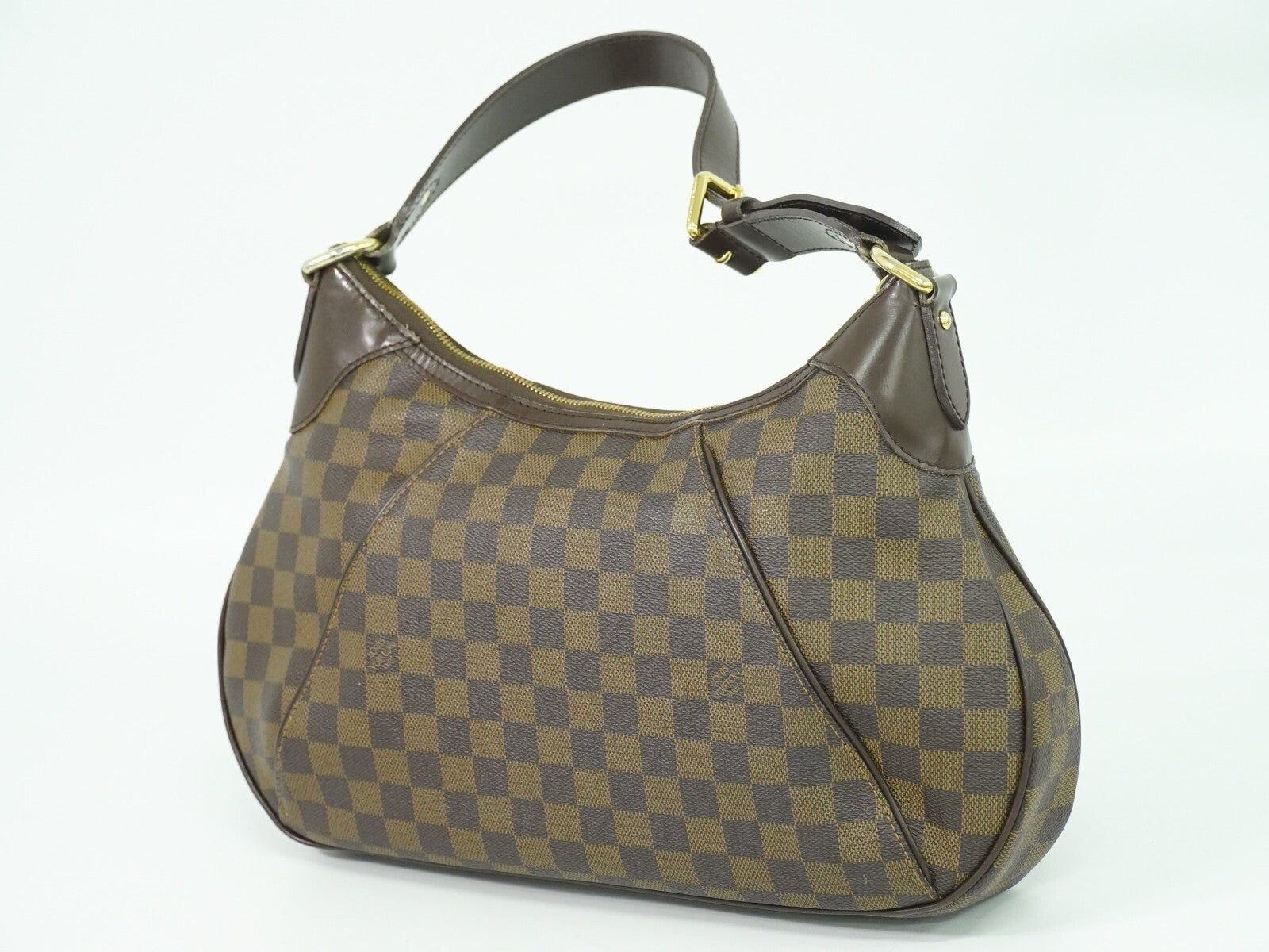 Louis Vuitton Thames Handbag Damier Brown Canvas Bag