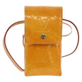 Louis Vuitton Walker Cigarette Case Holder Monogram Vernis Yellow Patent_Leather Clutche & Pouche Bag