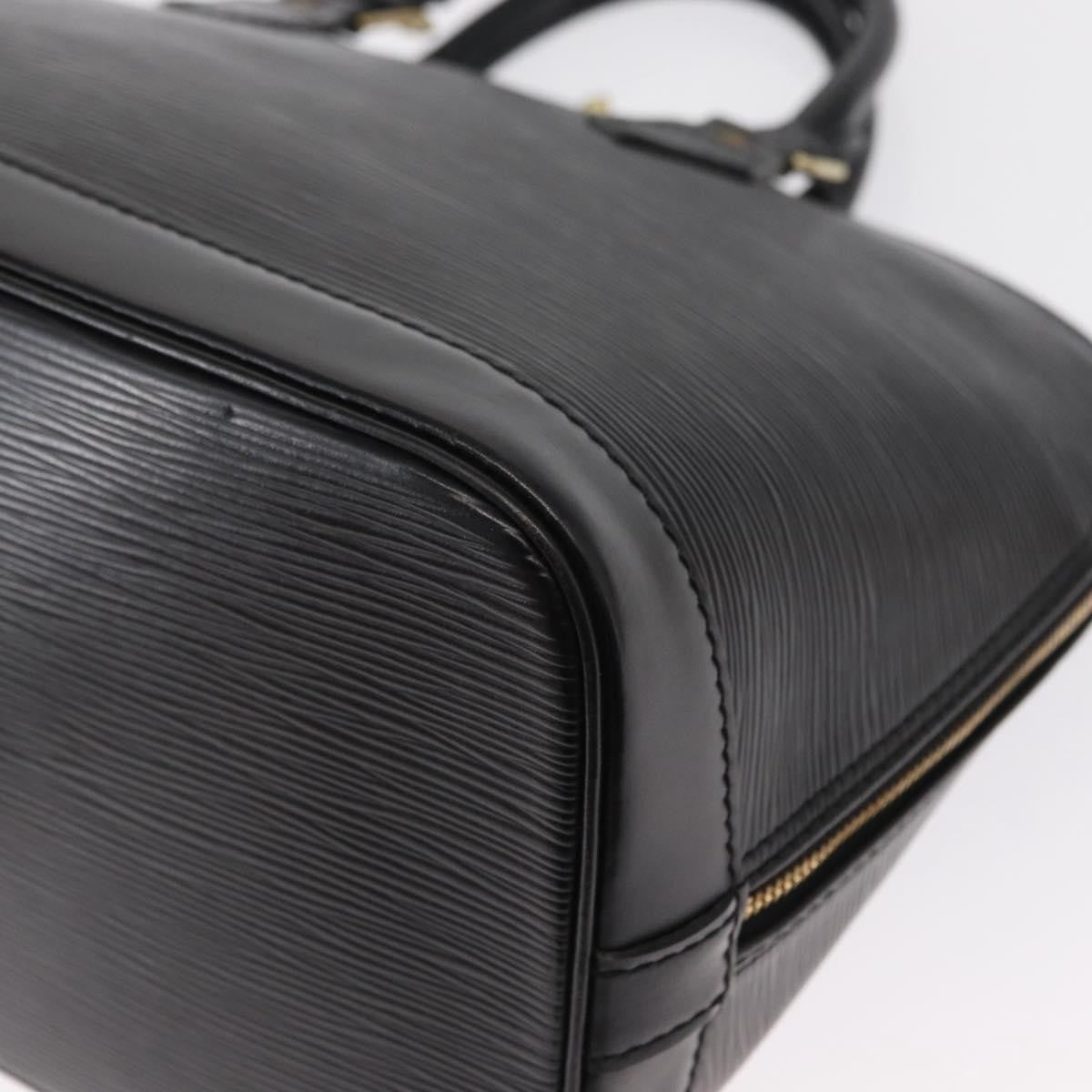 Louis Vuitton Alma Handbag Epi Leather Black Leather Handbag