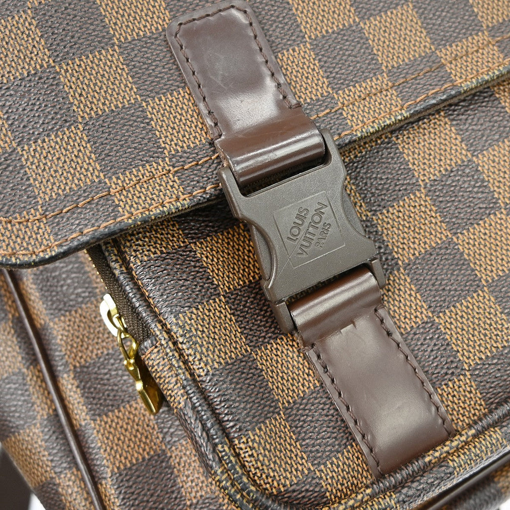 Louis Vuitton Melville Messenger Bag Damier Brown Canvas Shoulder Bag