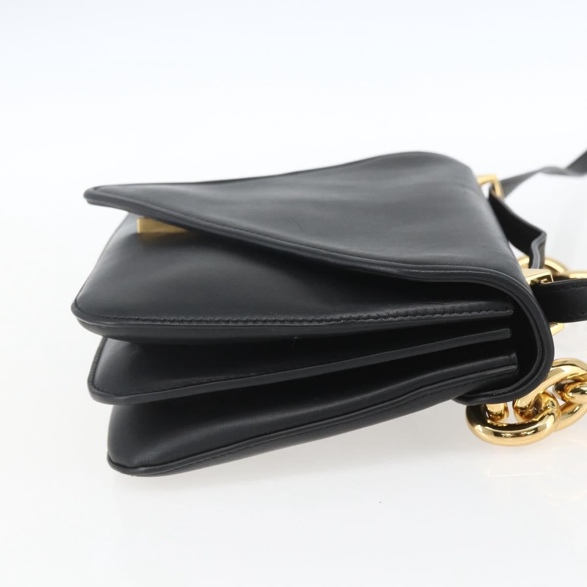 Bottega Veneta Mount Shoulder Bag Leather Black Leather Shoulder Bag Bag