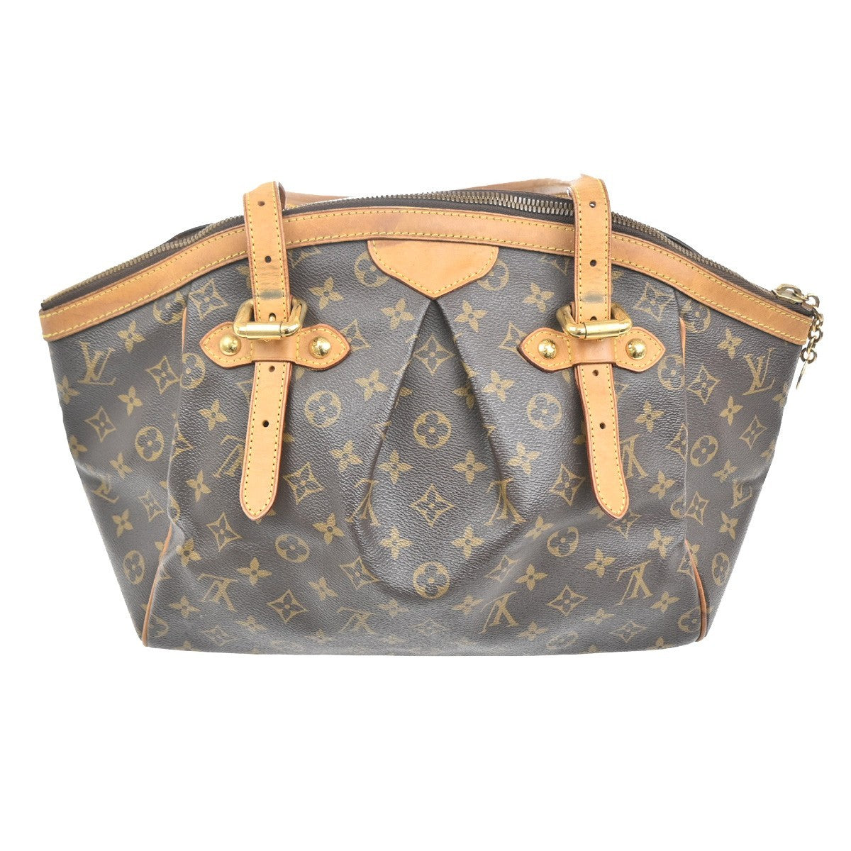 Louis Vuitton Tivoli Handbag Monogram Canvas Brown Canvas Shoulder Bag