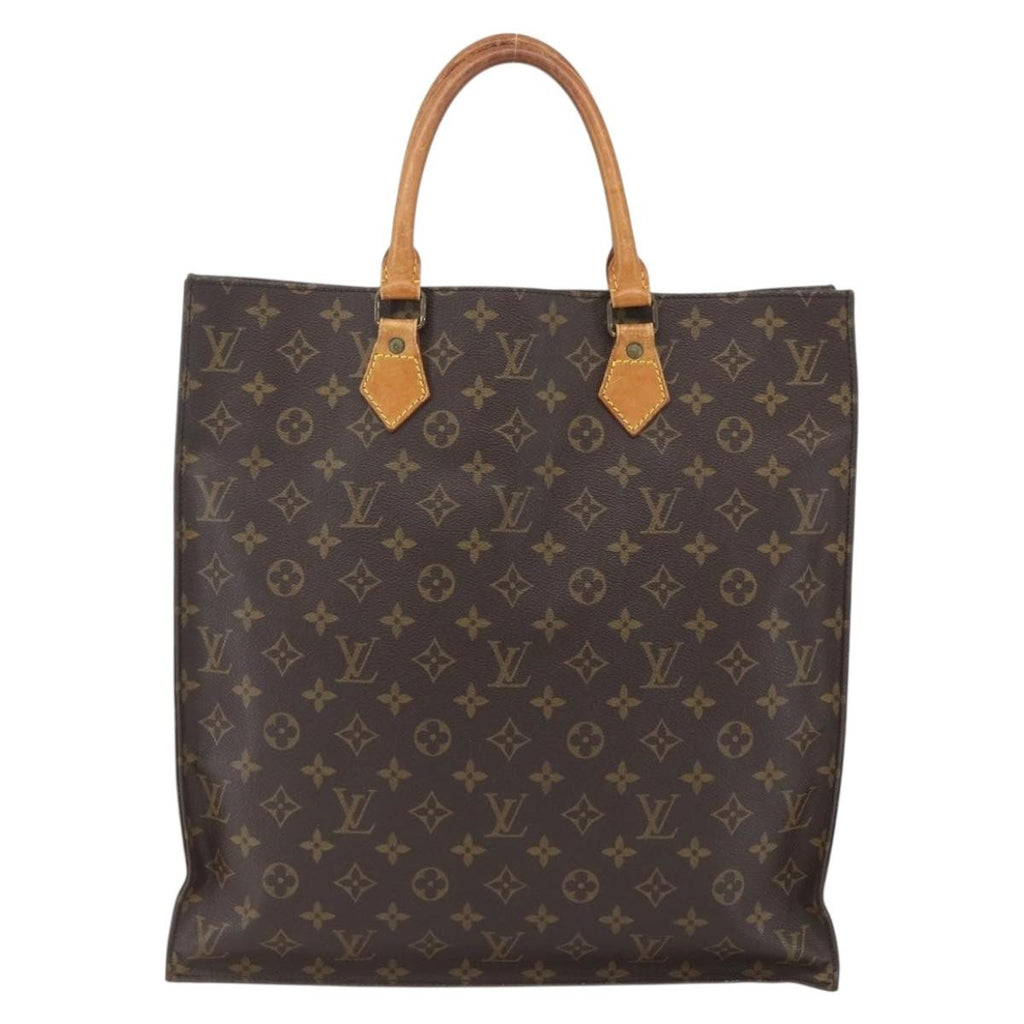 Louis Vuitton Sac Plat Bag Monogram Canvas Brown Canvas Tote Bag