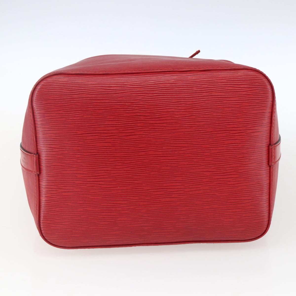 Louis Vuitton Petit Noe Handbag Epi Leather Red Leather Shoulder Bag