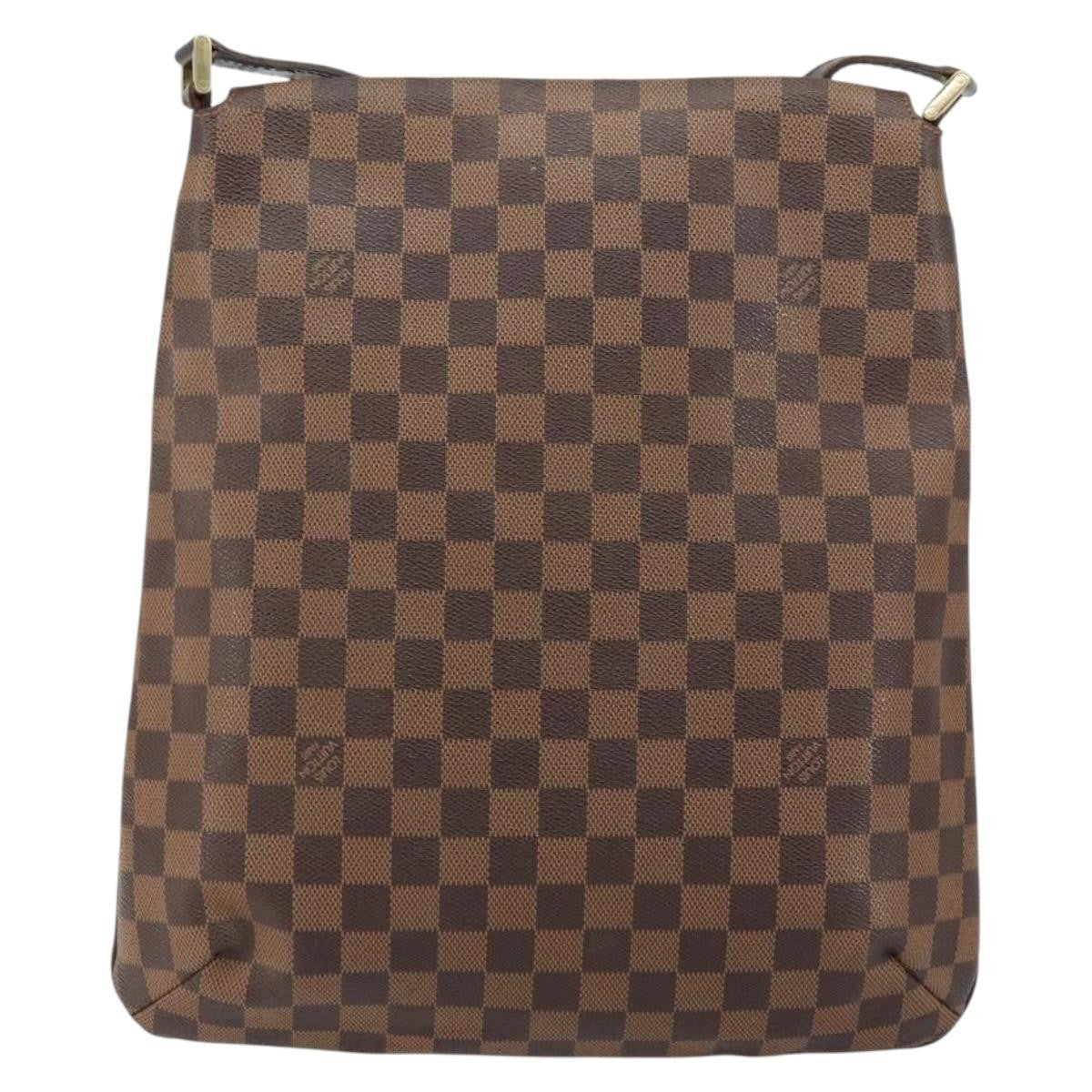Louis Vuitton Musette Handbag Damier Brown Canvas Shoulder Bag
