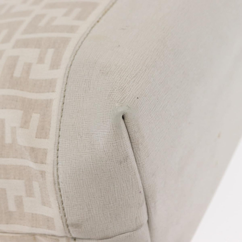 Fendi Roll Tote Zucca Canvas And Leather Beige Canvas Tote Bag Bag
