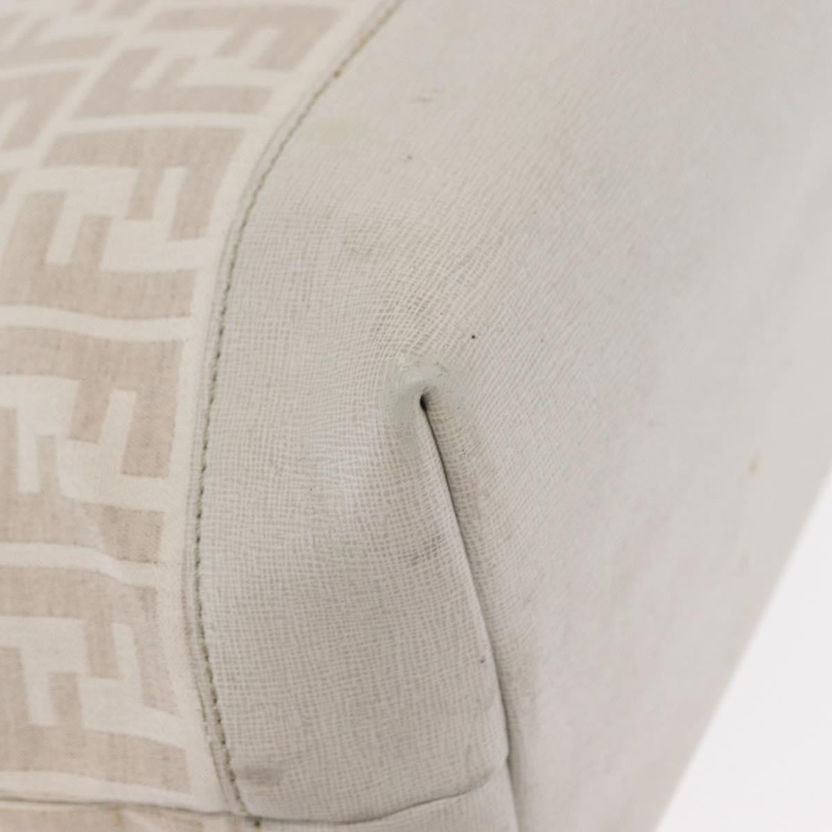 Fendi Roll Tote Zucca Canvas And Leather Beige Canvas Tote Bag Bag