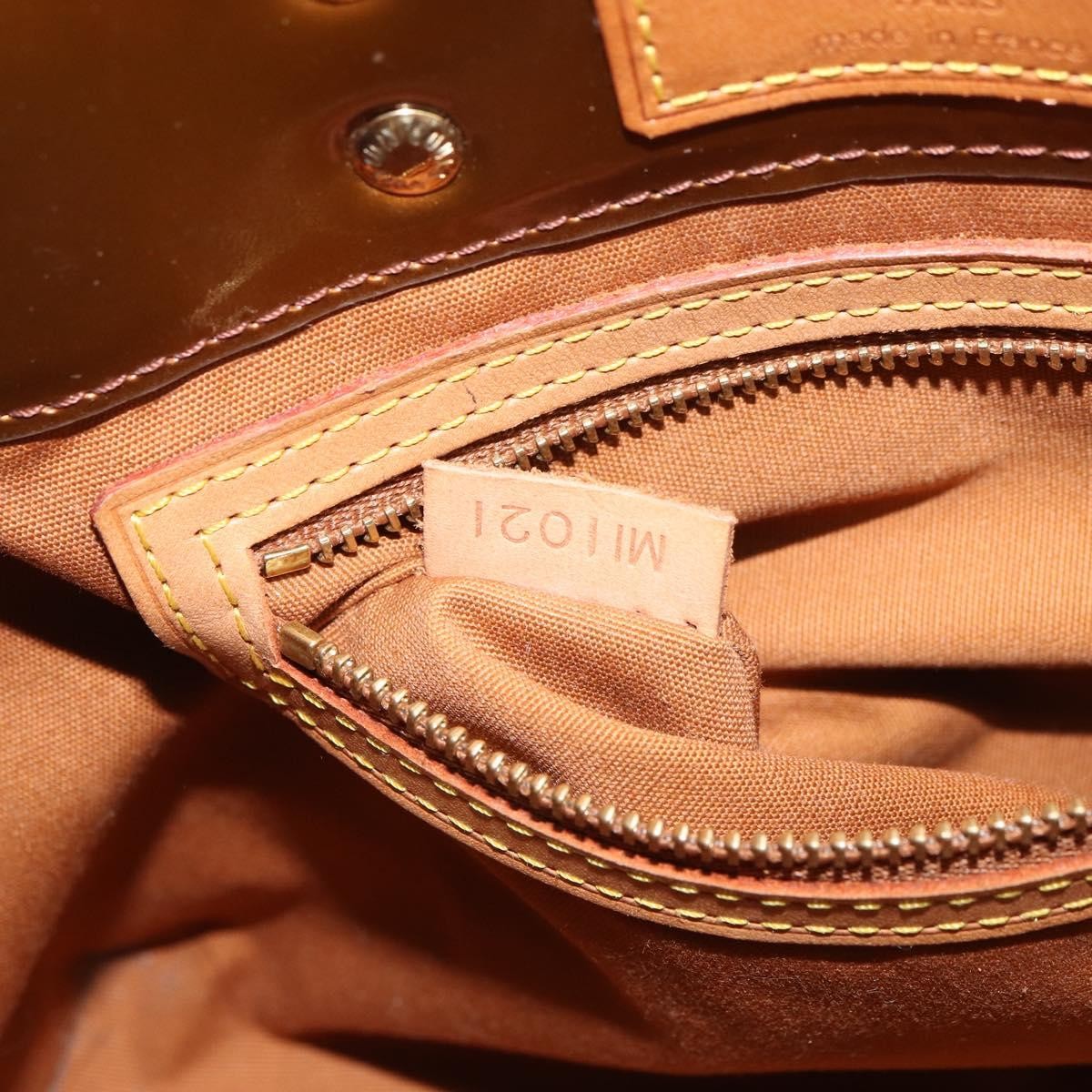 Louis Vuitton Reade Handbag Monogram Vernis Brown Patent_Leather Tote Bag
