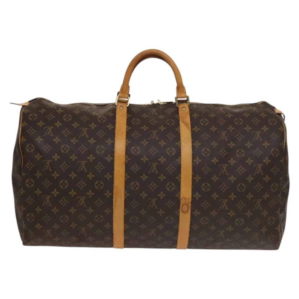 Louis Vuitton Keepall Bag Monogram Canvas Brown Canvas Travel Bag