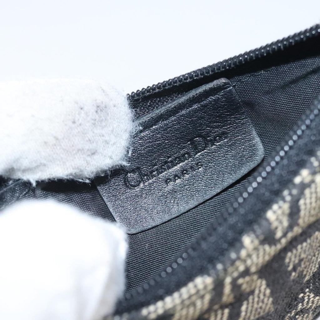Christian Dior Saddle Coin Purse Trotter Canvas Black Canvas Wallets Accessory (Pre-Owned)