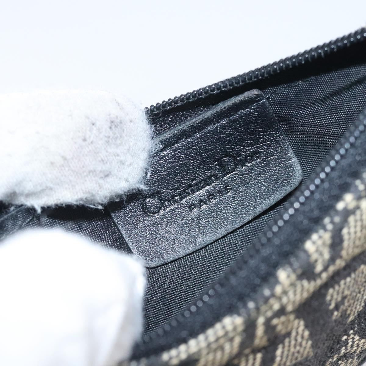 Christian Dior Saddle Coin Purse Trotter Canvas Black Canvas Wallets Accessory (Pre-Owned)
