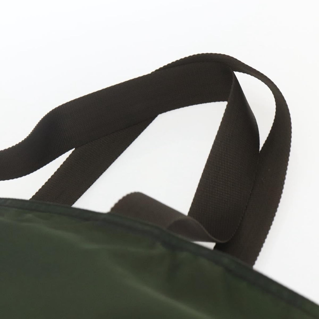 Prada Vintage Zip Tote Tessuto Khaki Nylon Tote Bag Bag