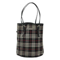 Burberry Nova Check Blue Label Nylon Black Nylon Tote Bag