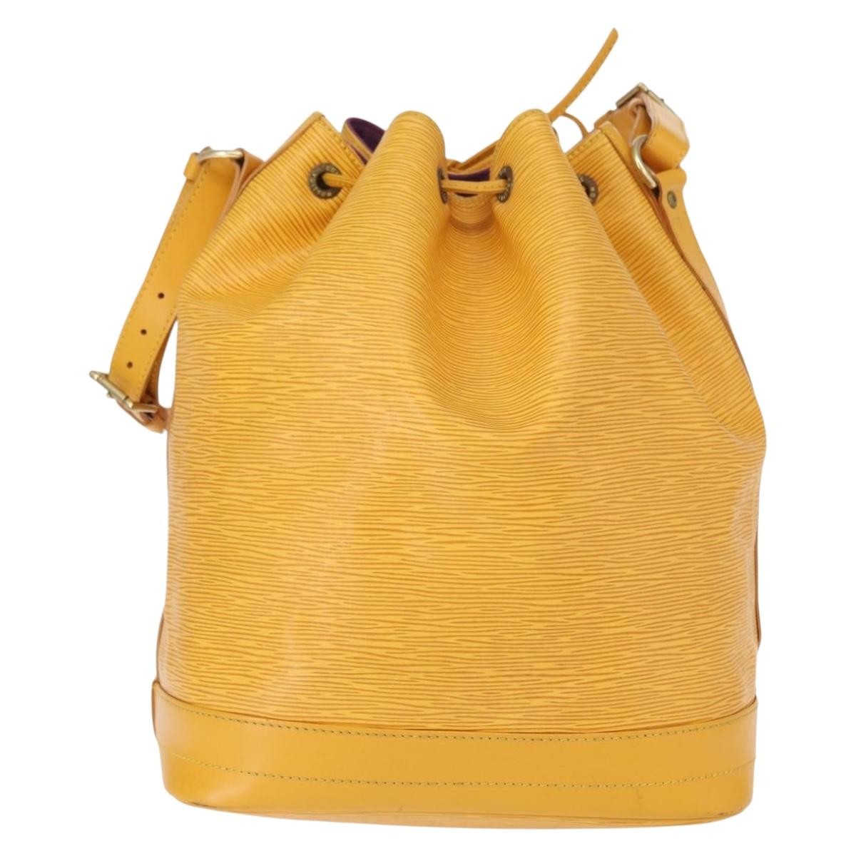 Louis Vuitton Noe Handbag Epi Leather Yellow Leather Shoulder Bag