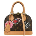 Louis Vuitton Alma Handbag Limited Edition World Tour Monogram Canvas Brown Canvas Handbag