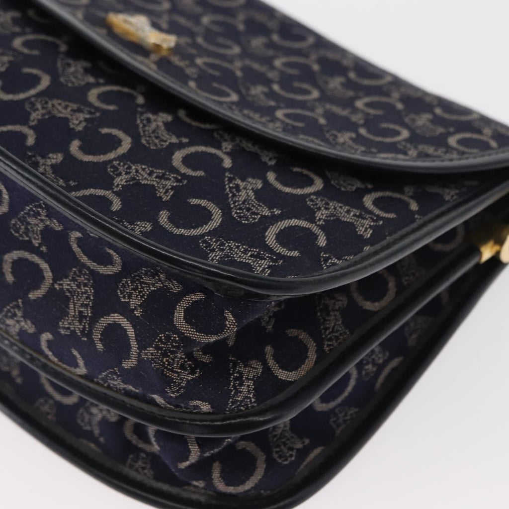 Celine C Sulky Shoulder Bag Canvas Navy Canvas Shoulder Bag Bag